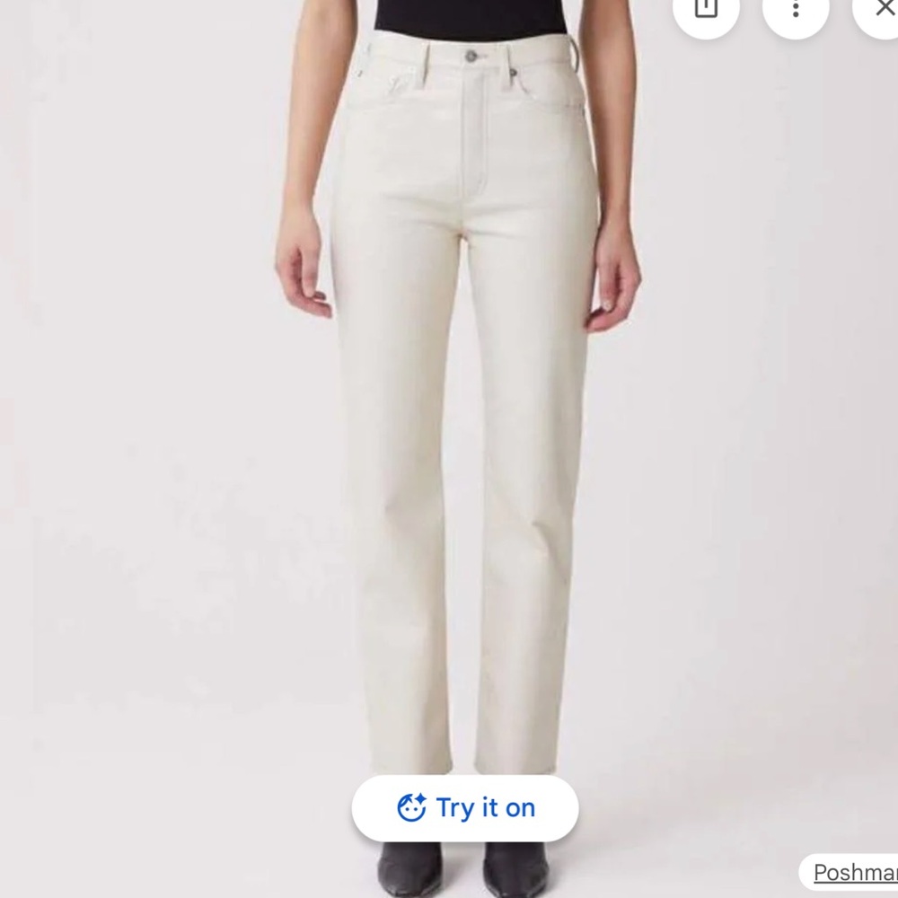 NWOT Agolde pinch waist leather pants size 28